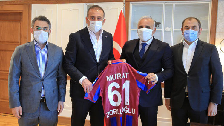 Trabzonspor Teknik Direktörü Avcı'dan, Trabzon Büyükşehir Belediye Başkanı Zorluoğlu'na ziyaret